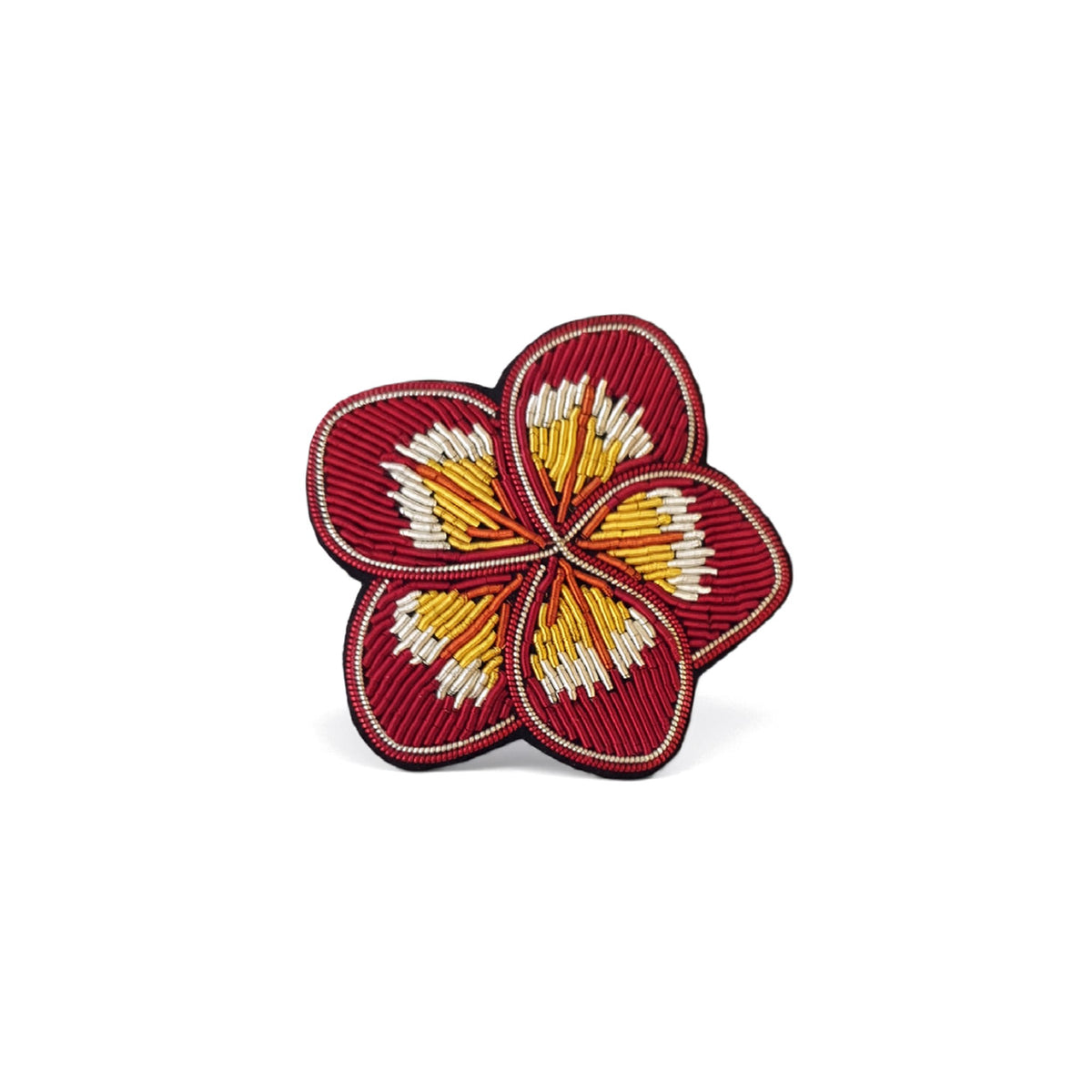 Kızıl Plumeria broş - Maze Collection