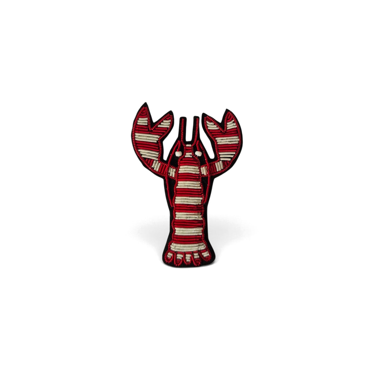 Kırmızı Çizgili Istakoz broş - Maze Collection