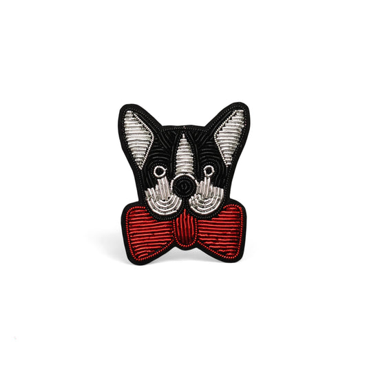 Papyonlu Köpek broş - Maze Collection