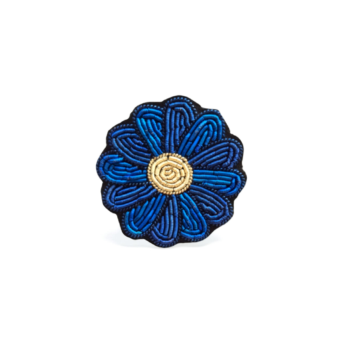 Mavi Papatya broş - Maze Collection