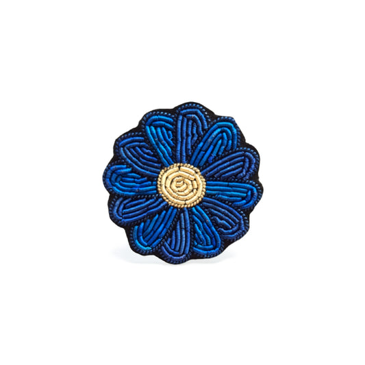 Mavi Papatya broş - Maze Collection