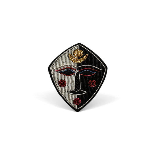 Maske broş - Maze Collection