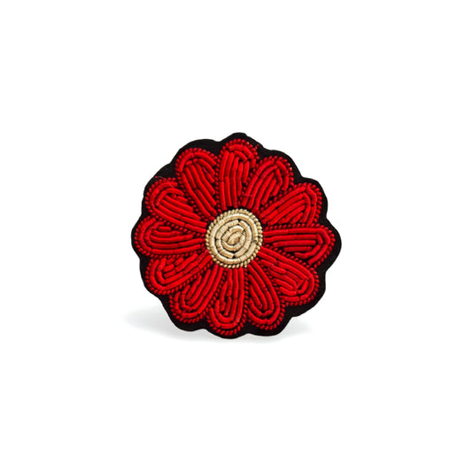 Kırmızı Papatya broş - Maze Collection