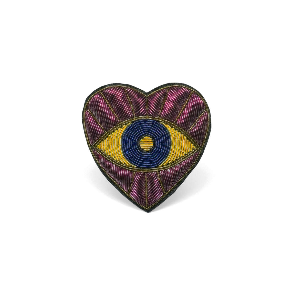 Mor Kalp Gözü broş - Maze Collection