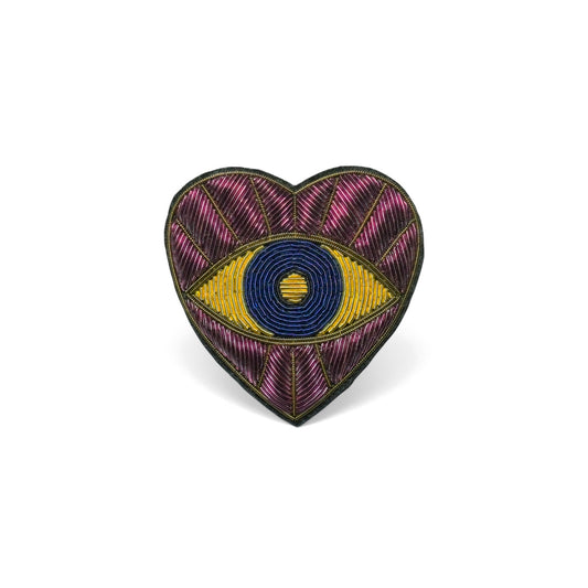Mor Kalp Gözü broş - Maze Collection